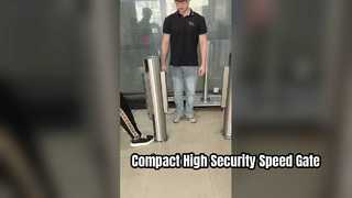 Three-lane 168 cylindrical quick-pass turnstile